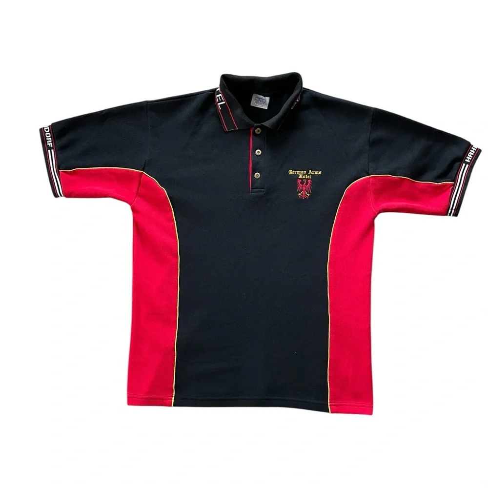 VIDA Black and Red Polo Shirt - Picture 2 of 8